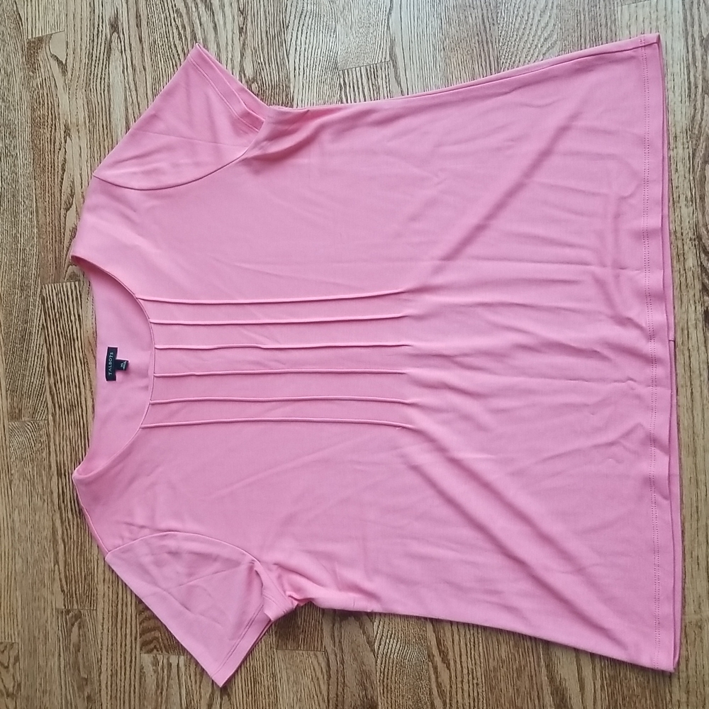 (XL) Talbots Business Casual Short Sleeve Rayon Blend Top